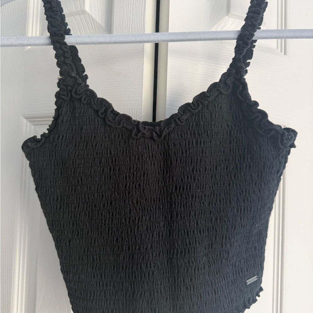 Hollister Black Smocked Camisole